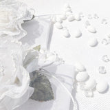 Μπομπονιέρα γάμου λευκός φάκελος τριαντάφυλλο