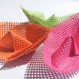 Φύλλο ψάθινο σε χρώματα 25×25 cm