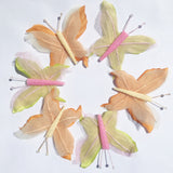 Πεταλούδες υφασμάτινες σε χρώματα