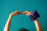 Scrunchies μωβ scuba