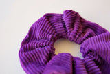 scrunchies corduroy purple