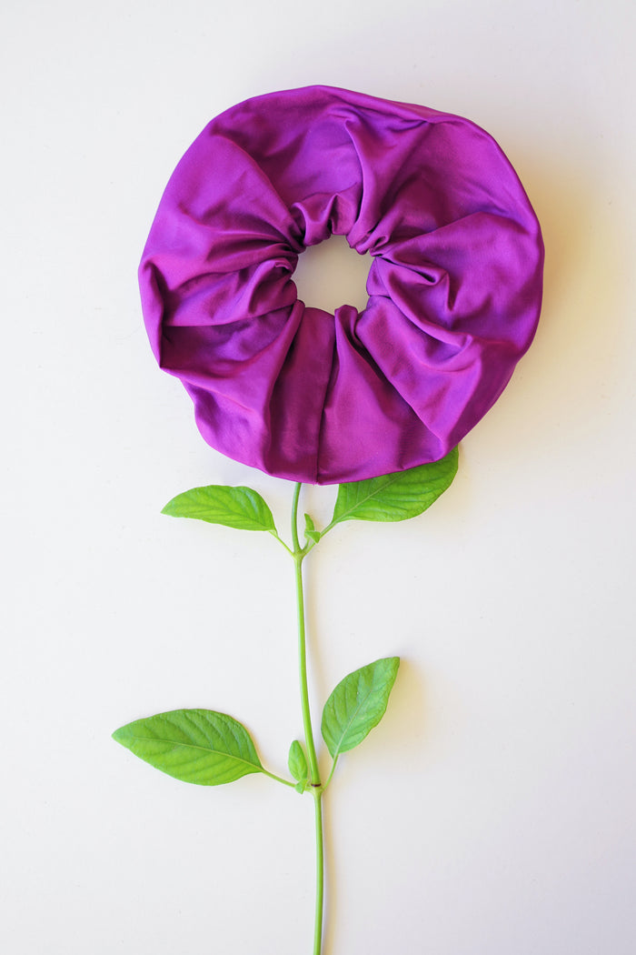 purple scrunchies