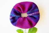 Scrunchies μωβ μάλλινο