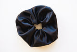 Hair accessories black satin scrunch