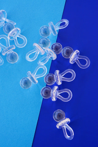 Πιπίλα plexiglass σε γαλάζιο χρώμα