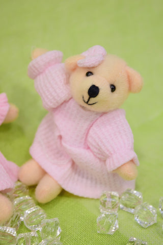 Αρκουδάκι λούτρινο ροζ